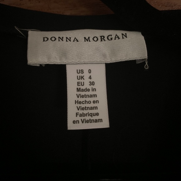 Donna Morgan Crepe Faux Wrap Dress - Picture 6 of 6